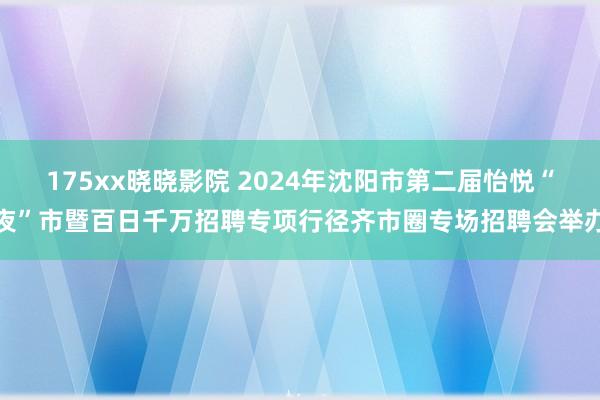 175xx晓晓影院 2024年沈阳市第二届怡悦“夜”市暨百日千万招聘专项行径齐市圈专场招聘会举办